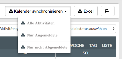 Kalender synchronisieren SportMember Kalender synchronisieren SportMember