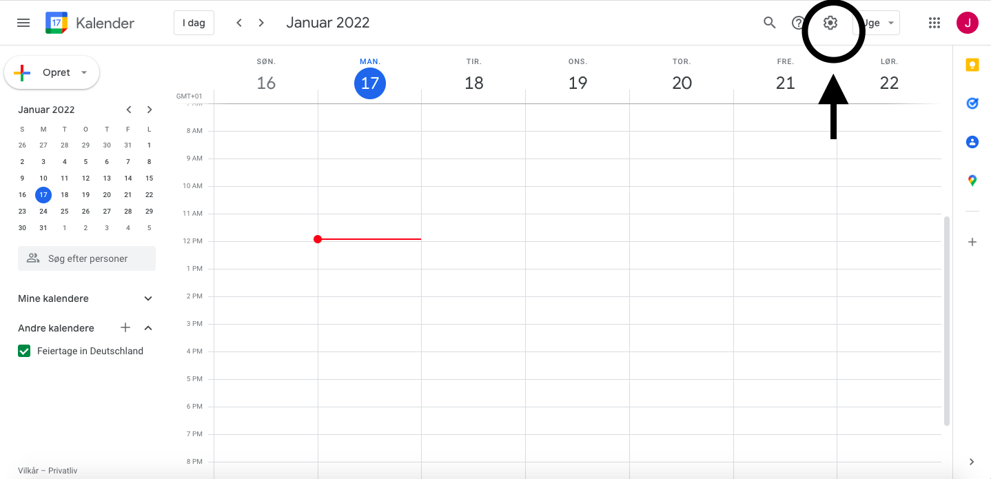 Google Calendar - Settings